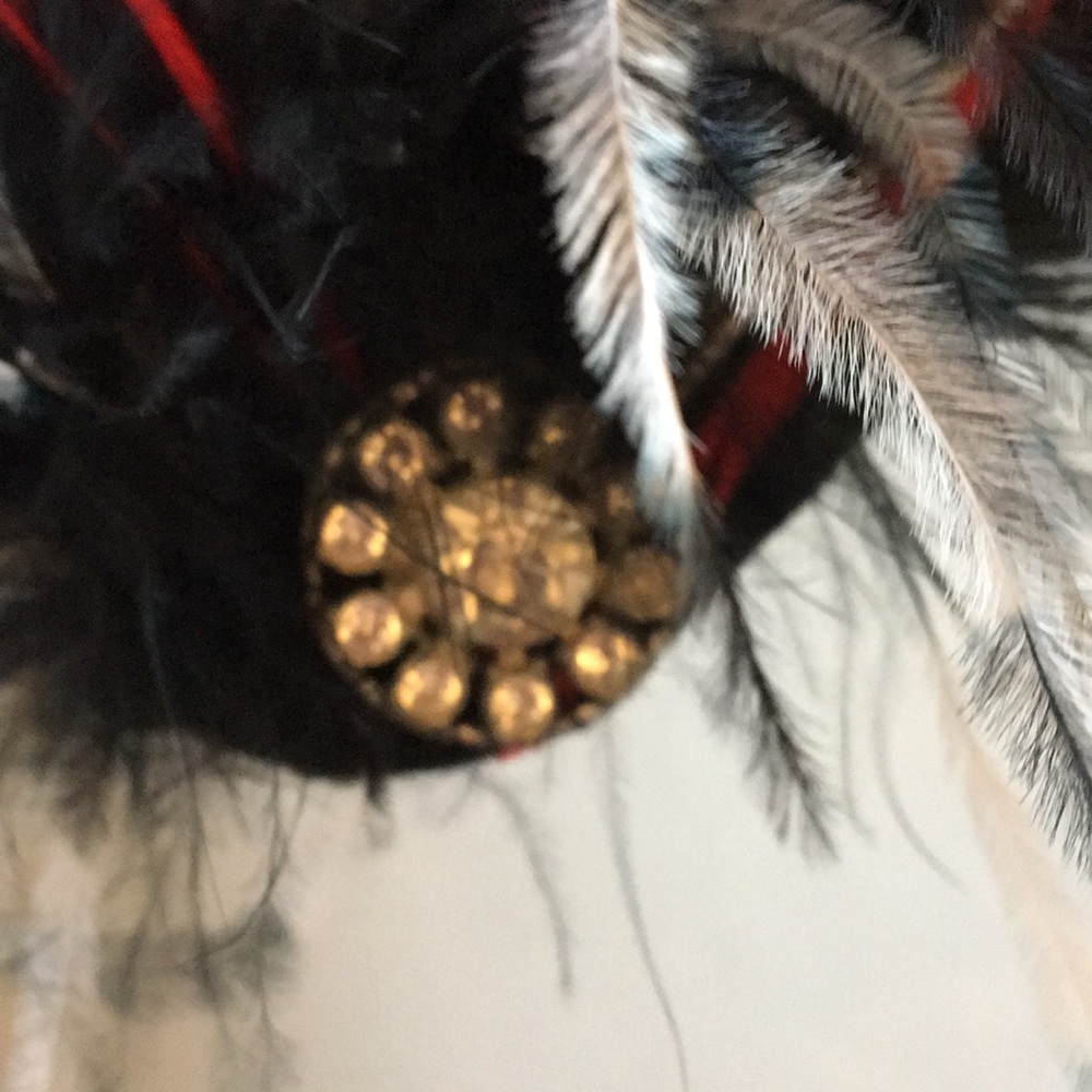 Fascinator-dramatic movement of ostrich feathers! - Picture 2 of 7